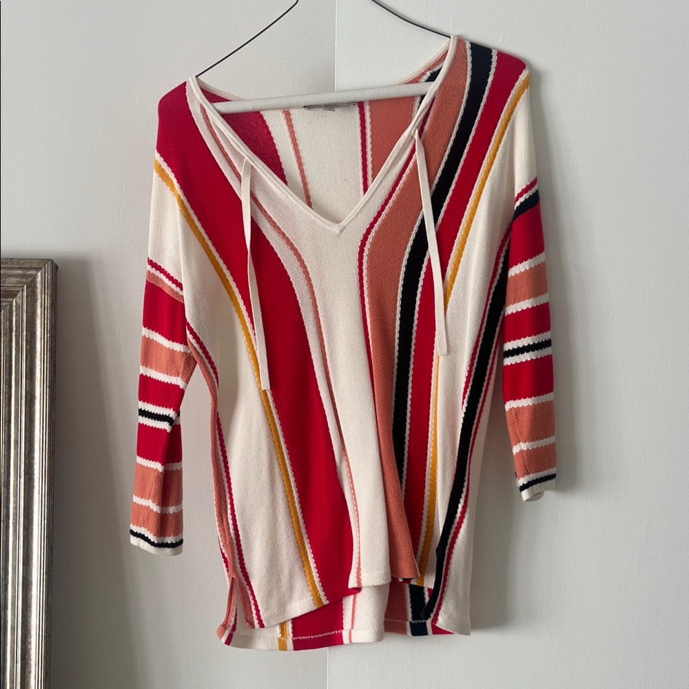 LOFT Multicolor Striped Sweater